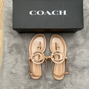 COACH Jeri Patent Leather Sandal